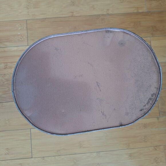 Vintage Hammond's World Map Waste Basket Garbage Can Tin Litho Trash Can 50s 60s - Picture 10 of 14